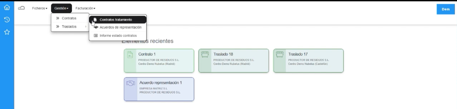 Crear Contrato de Tratamiento